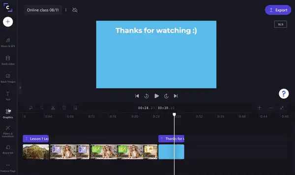 Split video - outro step 3