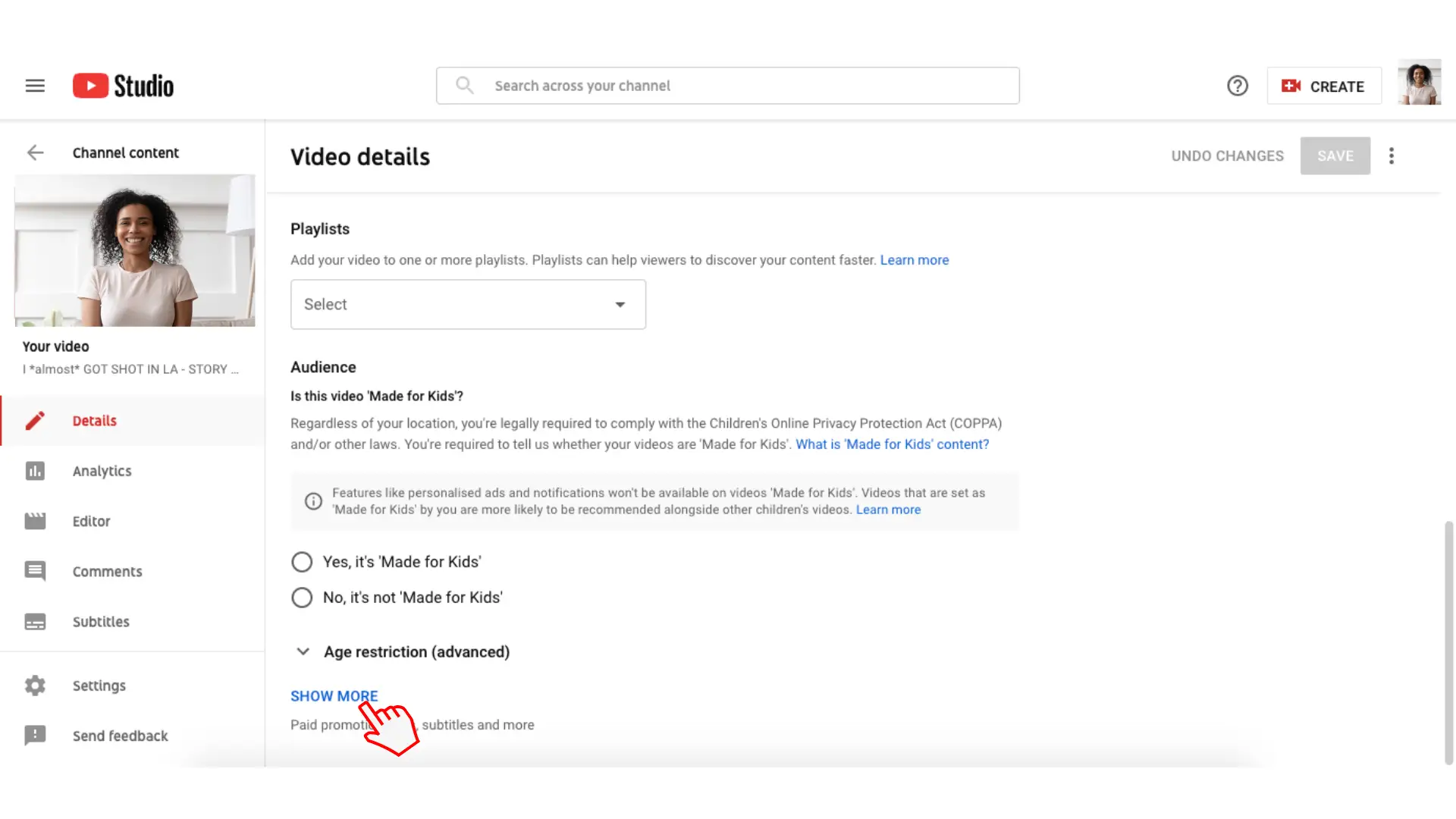 Step 3b. Allow automatic YouTube Chapters