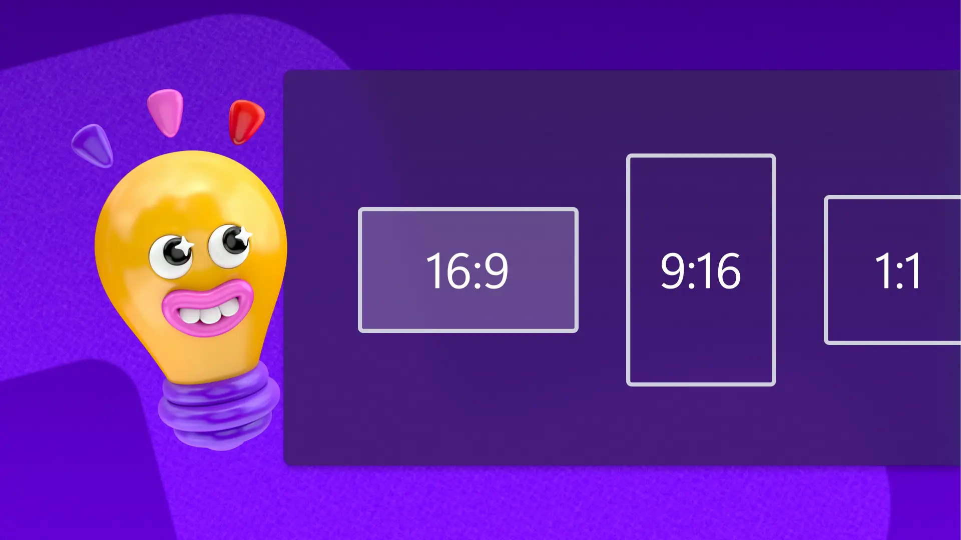 Gambar pengguna mengedit rasio aspek video di Clipchamp.