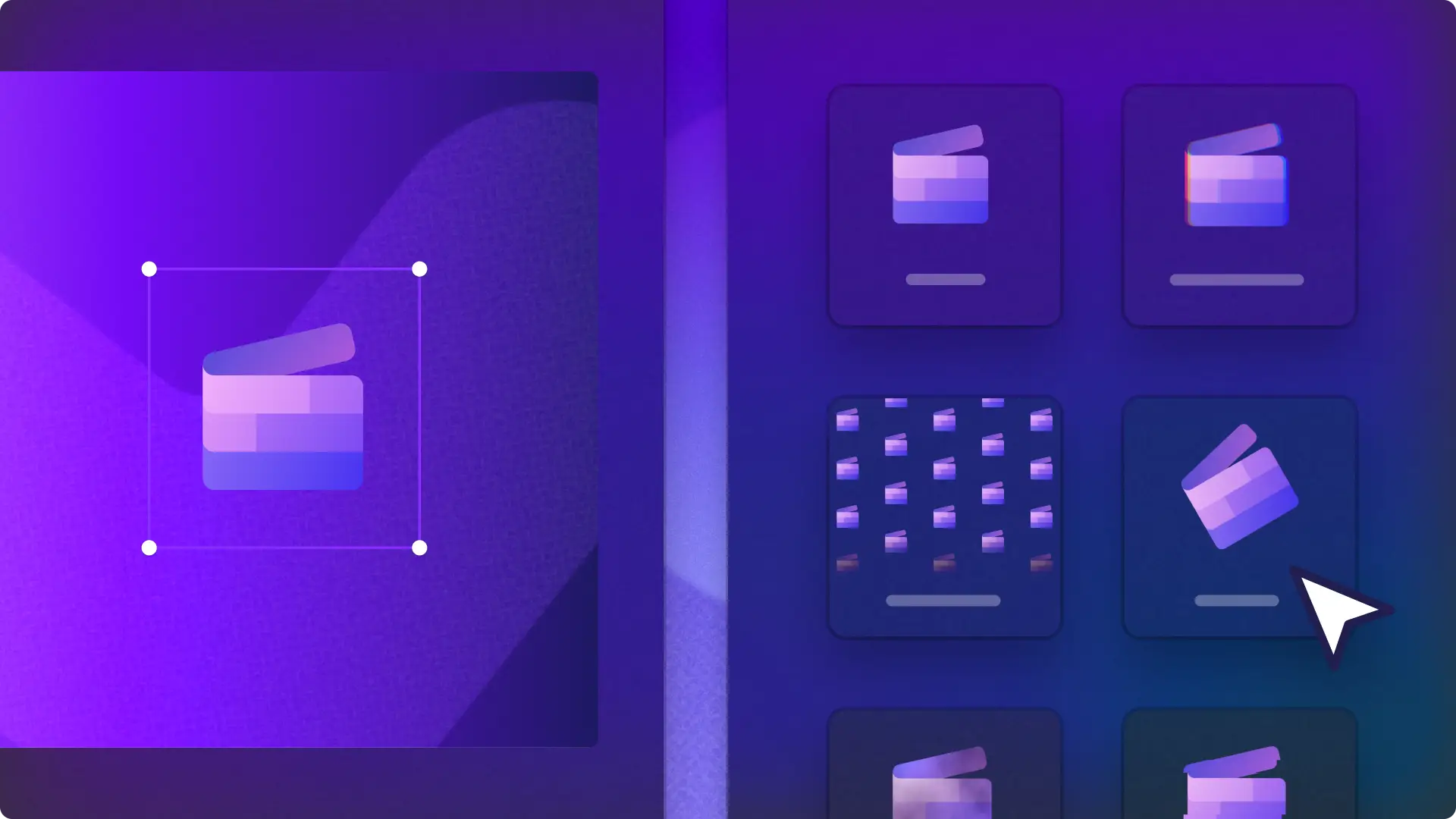 Un utente che aggiunge un effetto speciale a un video nell'editor video di Clipchamp.