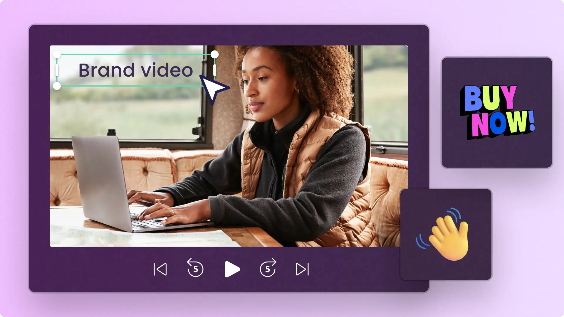 ภาพของวิดีโอแบรนด์ใน Clipchamp