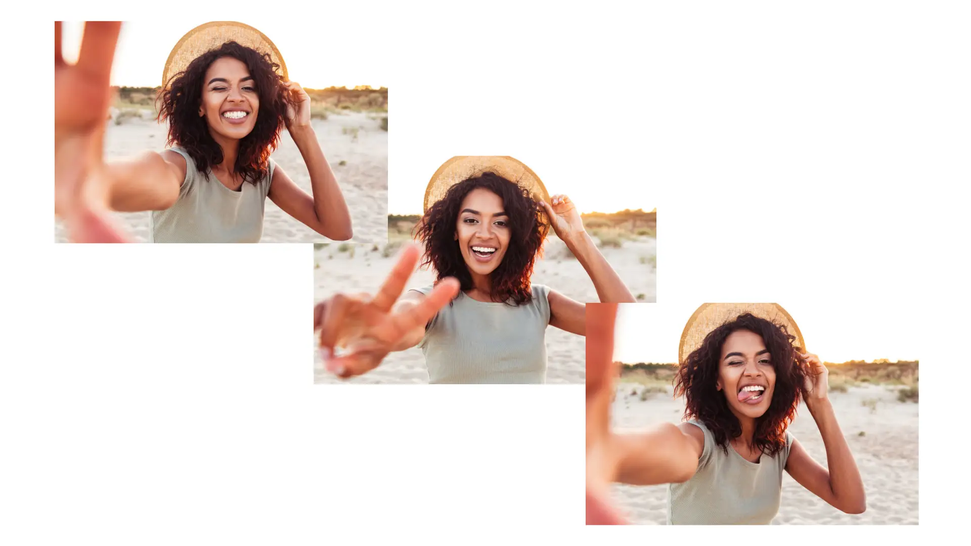 3D TikTok with 3 images