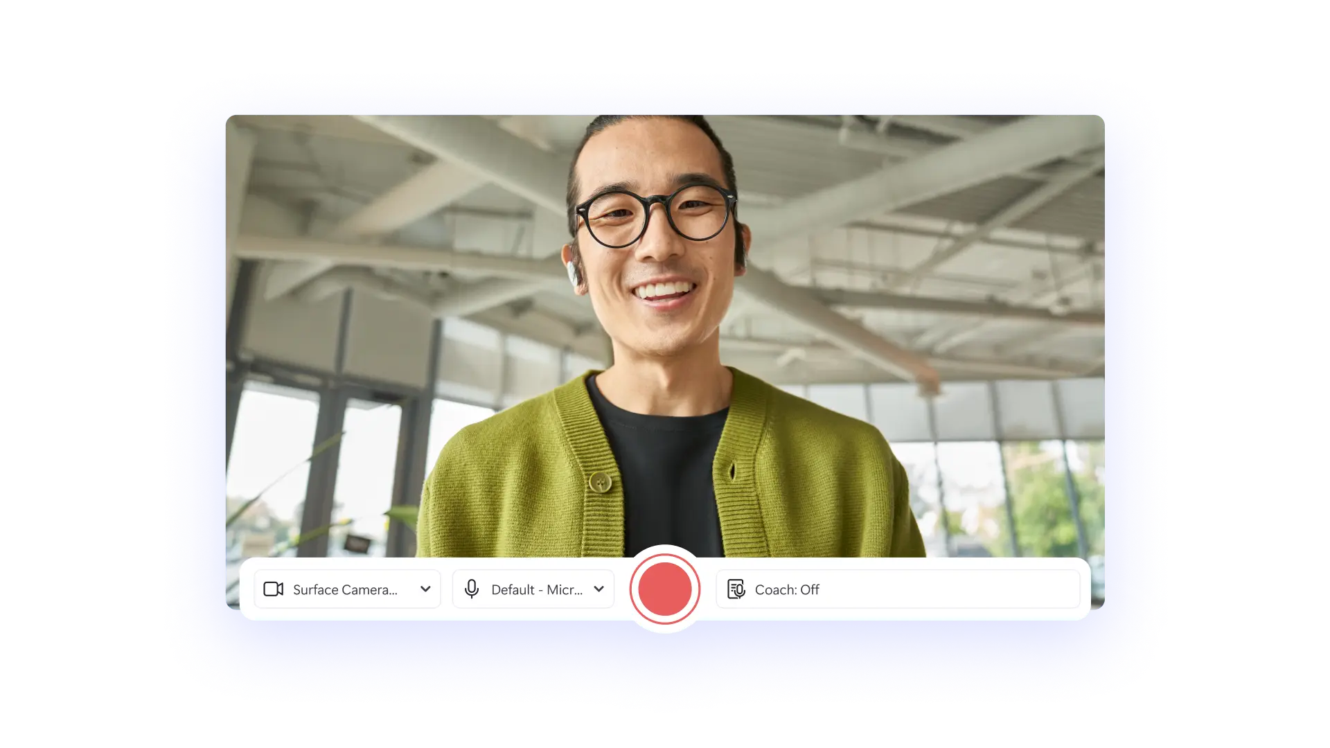 Recording a webcam video in Clipchamp
