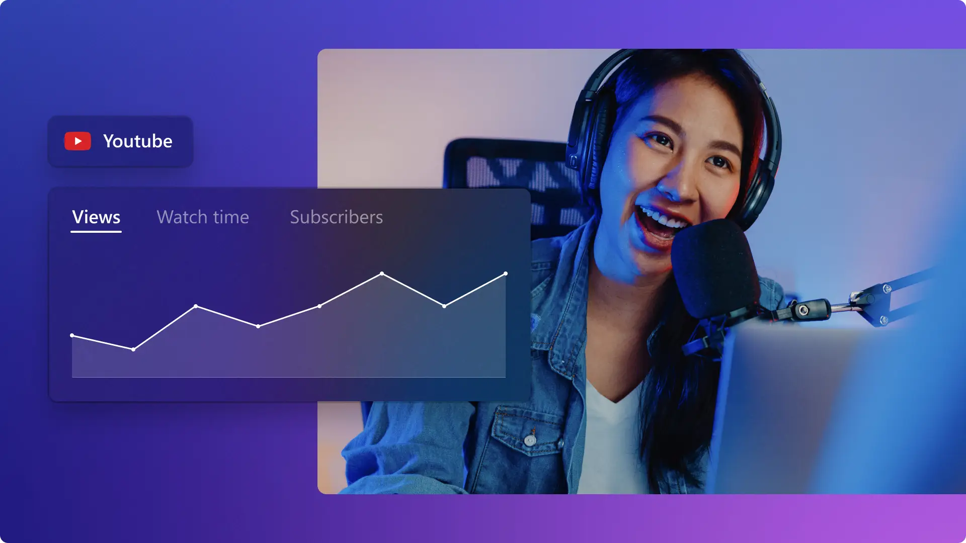 YouTube アナリティクスの画像。