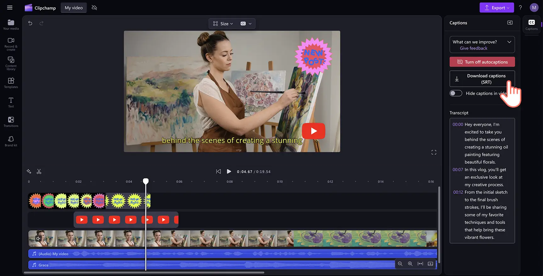 Download je videotranscriptie