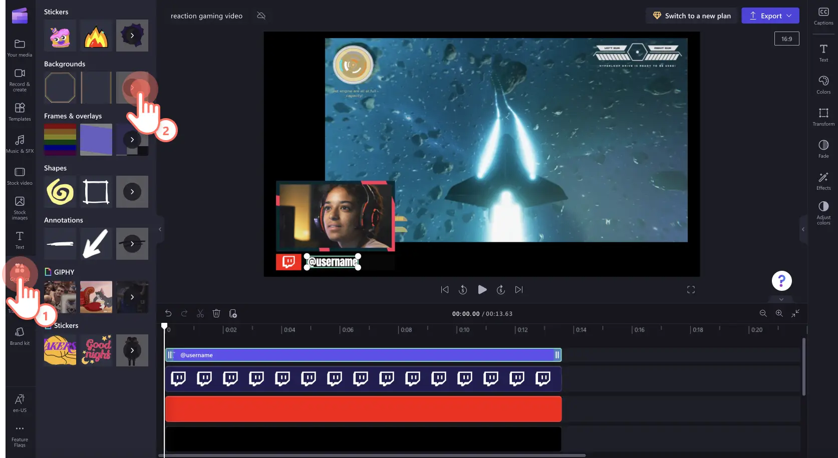 videoclip reactiv de gaming – pasul 4B