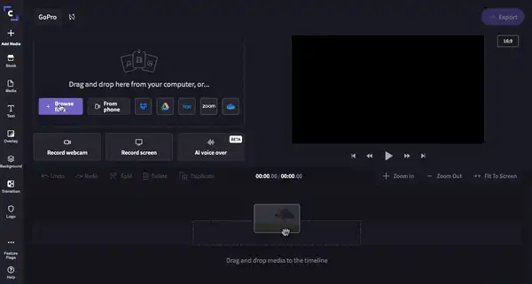 GoPro blog step 3-How to use an online GoPro video editor (Mac and PC)-Clipchamp blog