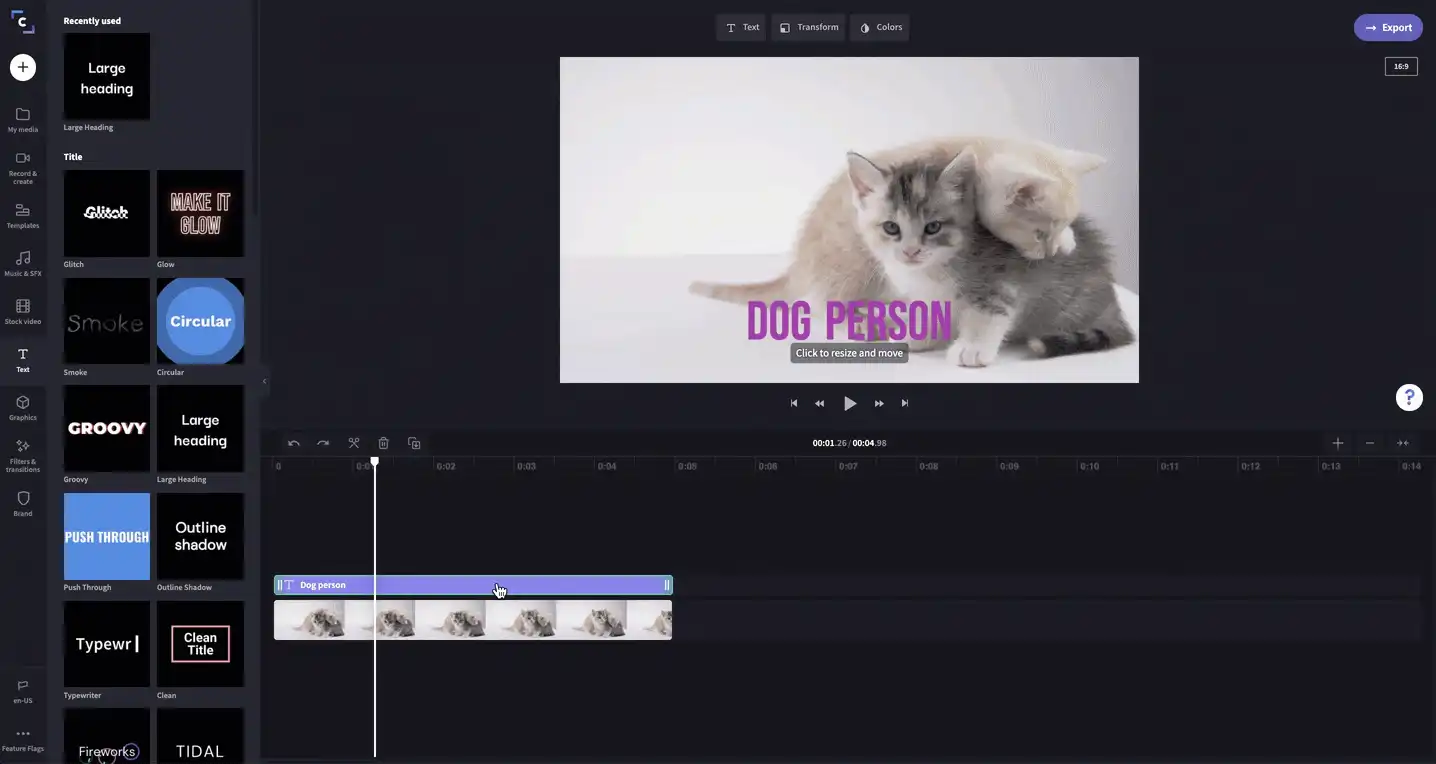Replace timeline items GIF 3
