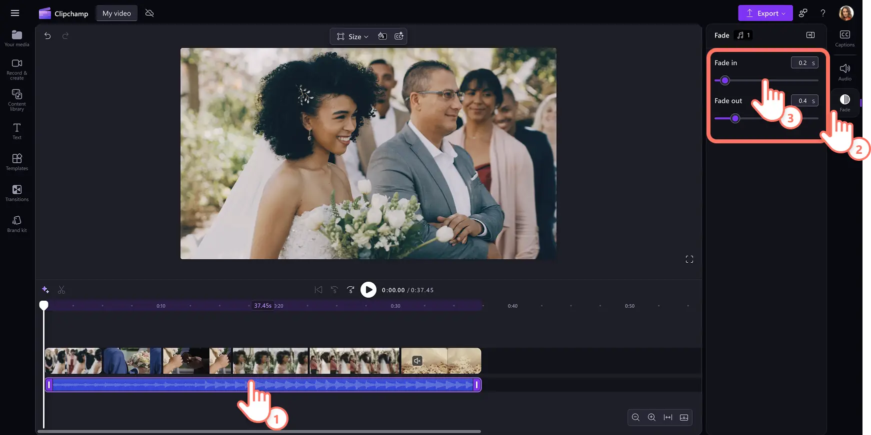 O imagine cu un utilizator care estompează componenta audio.