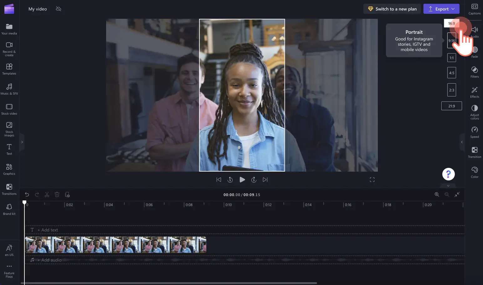 How to rotate videos for Instagram - step 2