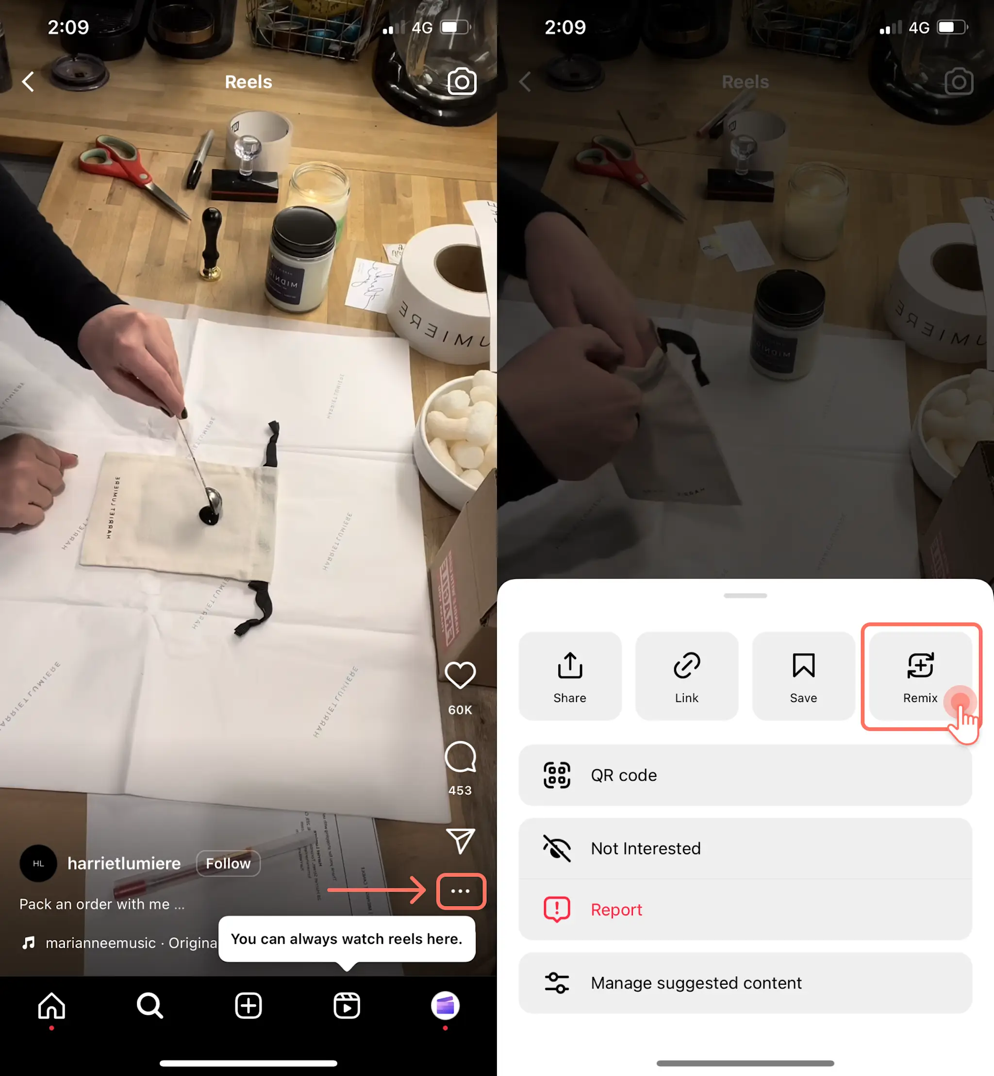 Ремиксы Instagram Reels — 1
