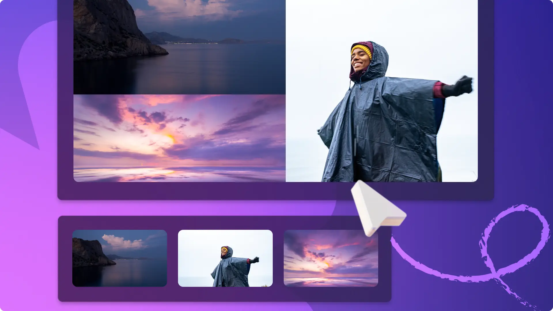 Ein Bild einer Videocollage.