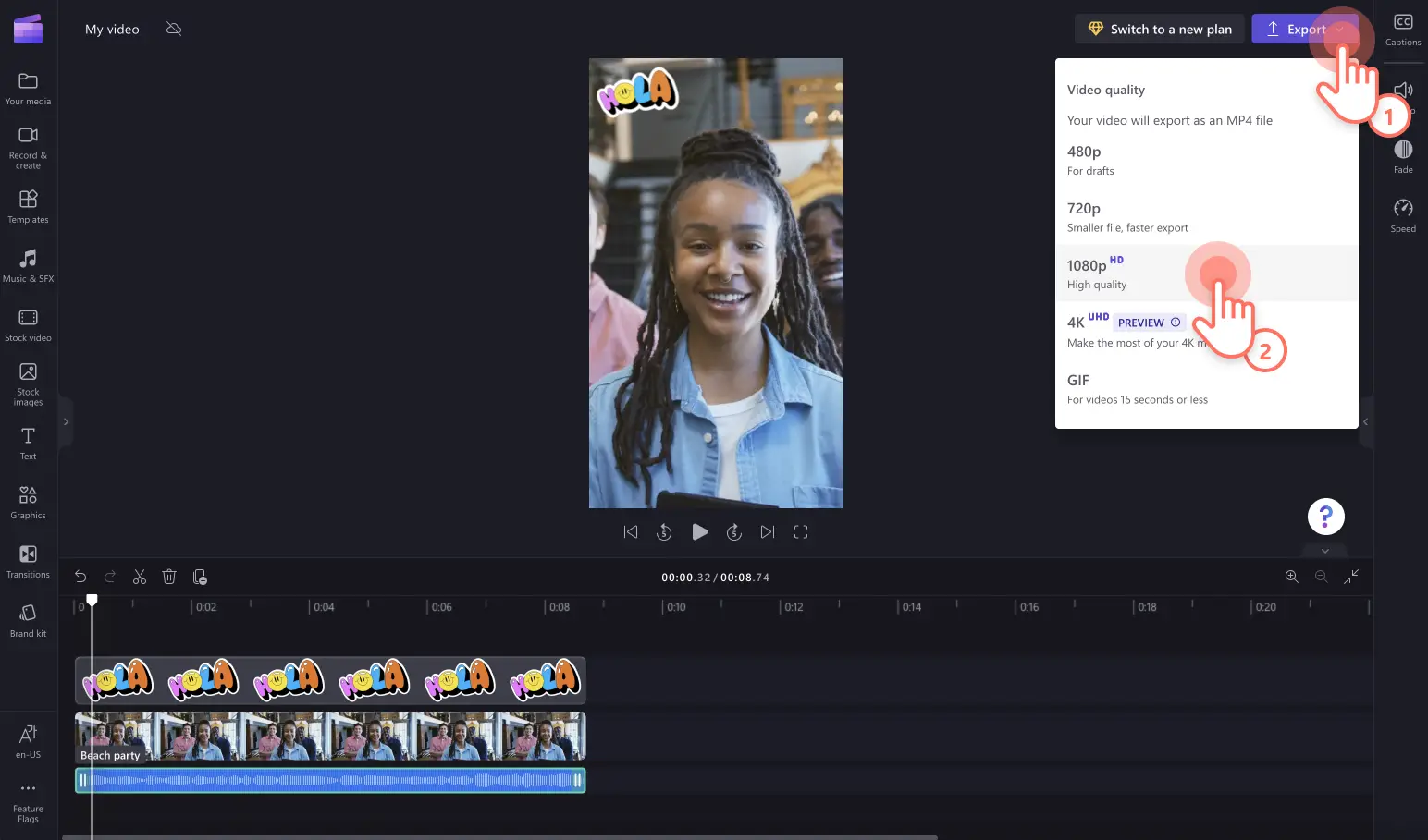 How to rotate videos for Instagram - step 6