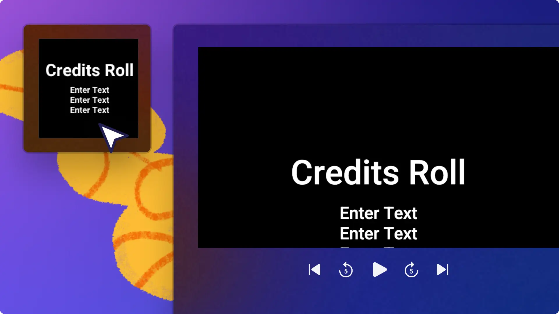 An image of the movie credits title.
