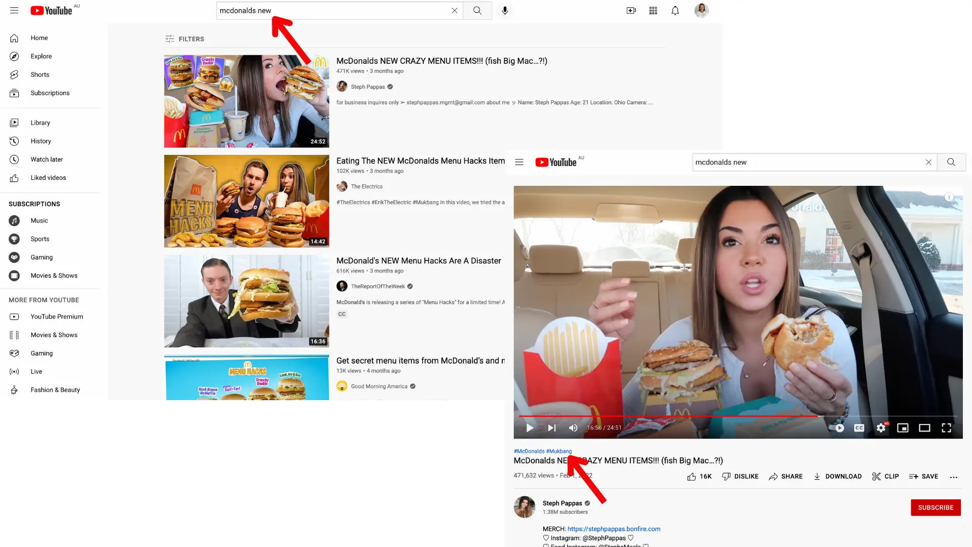 Bilde av søkte YouTube-merker