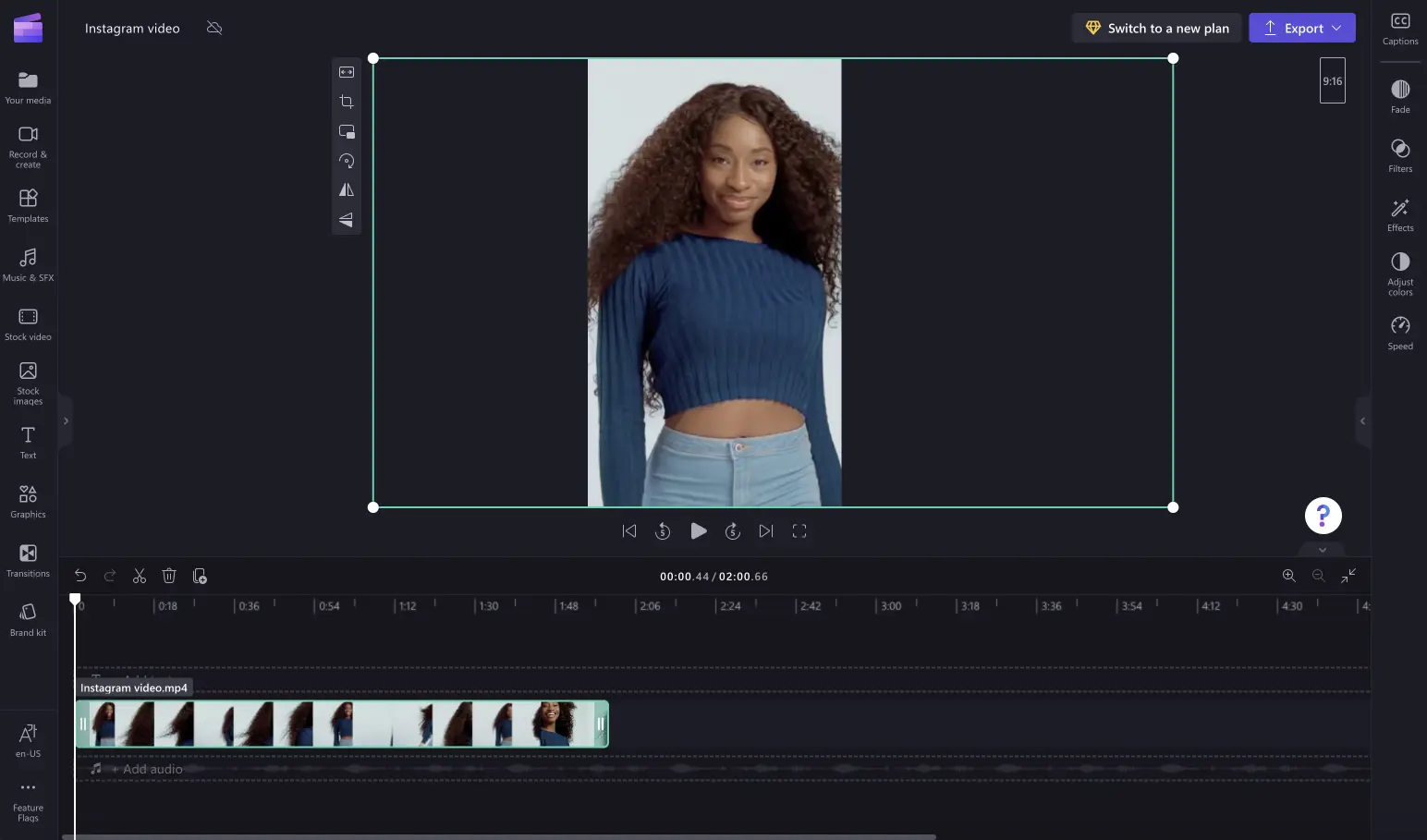 Lunghezza dei video di Instagram - passaggio 2