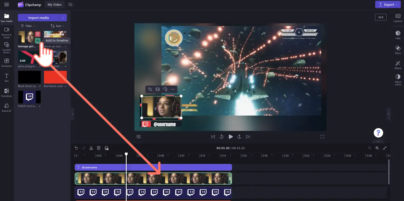 videoclip reactiv de gaming – pasul 2b