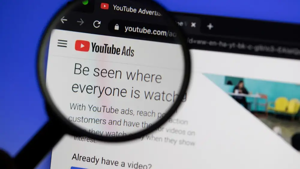 Youtube Ads page for content creators and online digital advertising