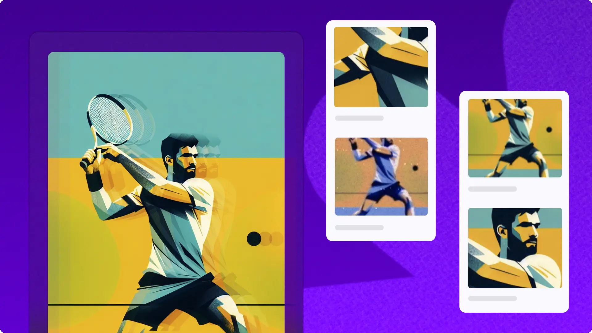 Un utilizator care adaugă efecte video pentru a anima imaginile cu inteligență artificială din Microsoft Designer