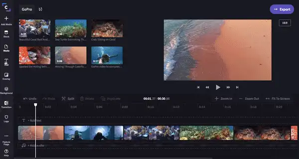 GoPro blog step 5-How to use an online GoPro video editor (Mac and PC)-Clipchamp blog