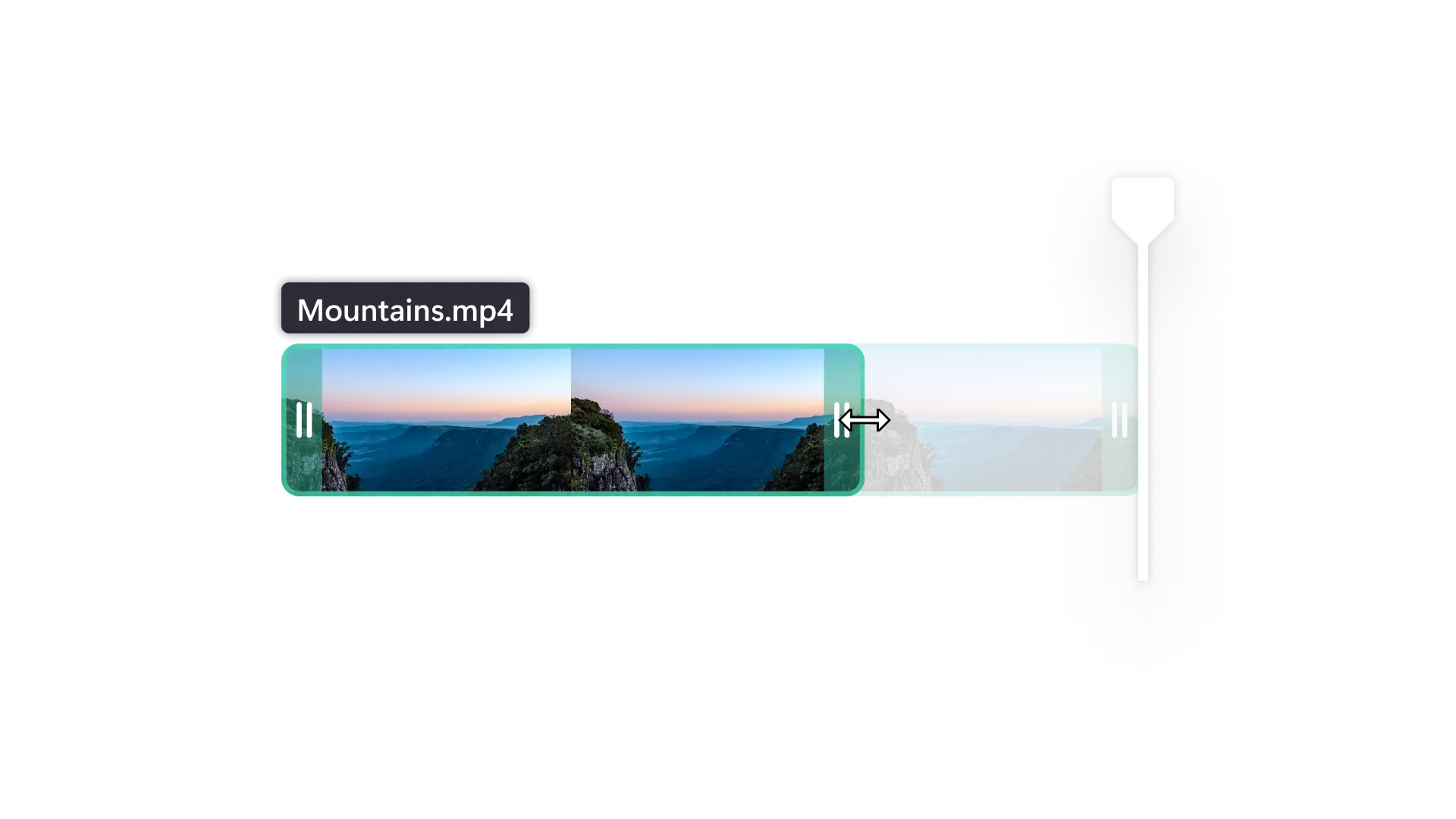 Imagen del recorte de un vídeo en Clipchamp