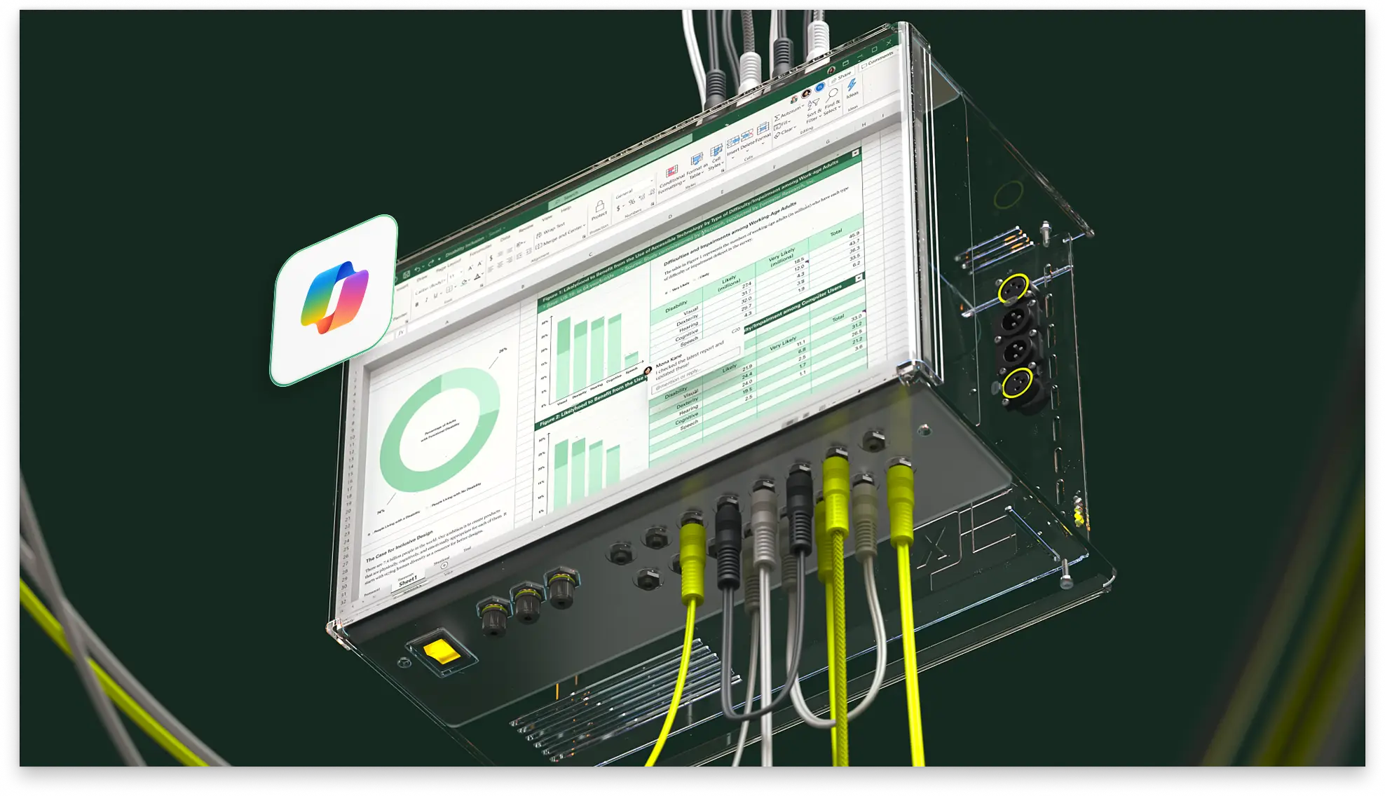 Building a spreadsheet with a visualisation of the inner workings of a computer