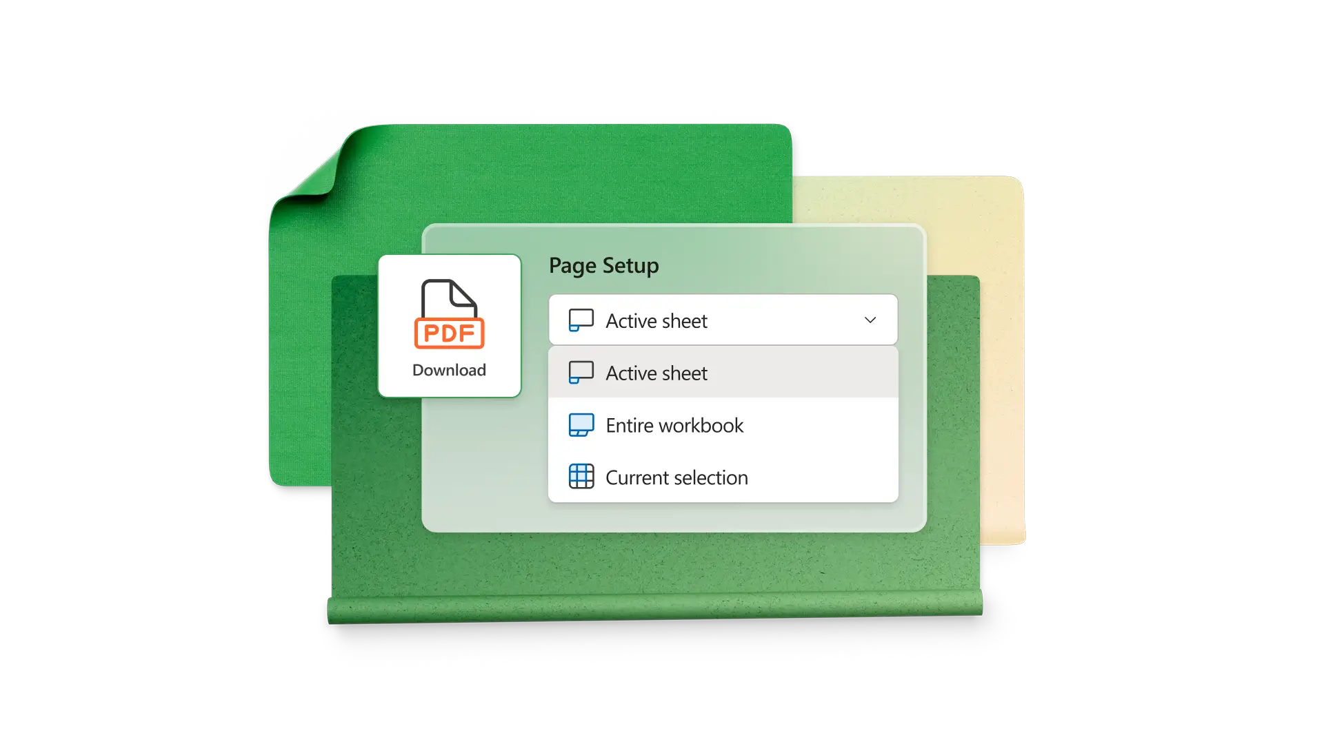 Page setup user interface