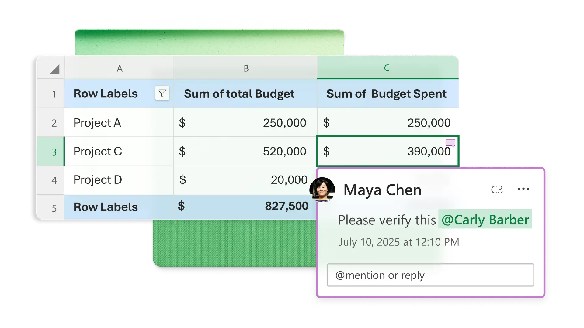 Collaborate in a seamless workflow Excel abstract image