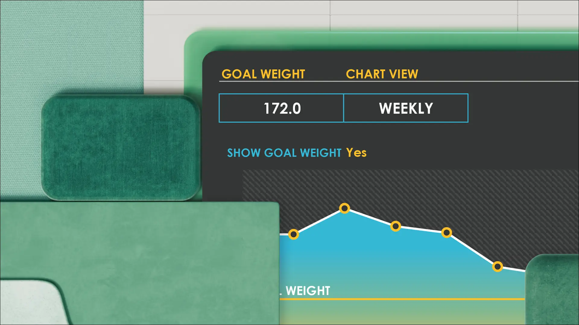 Graphs and charts example in Excel spreadsheet abstract image