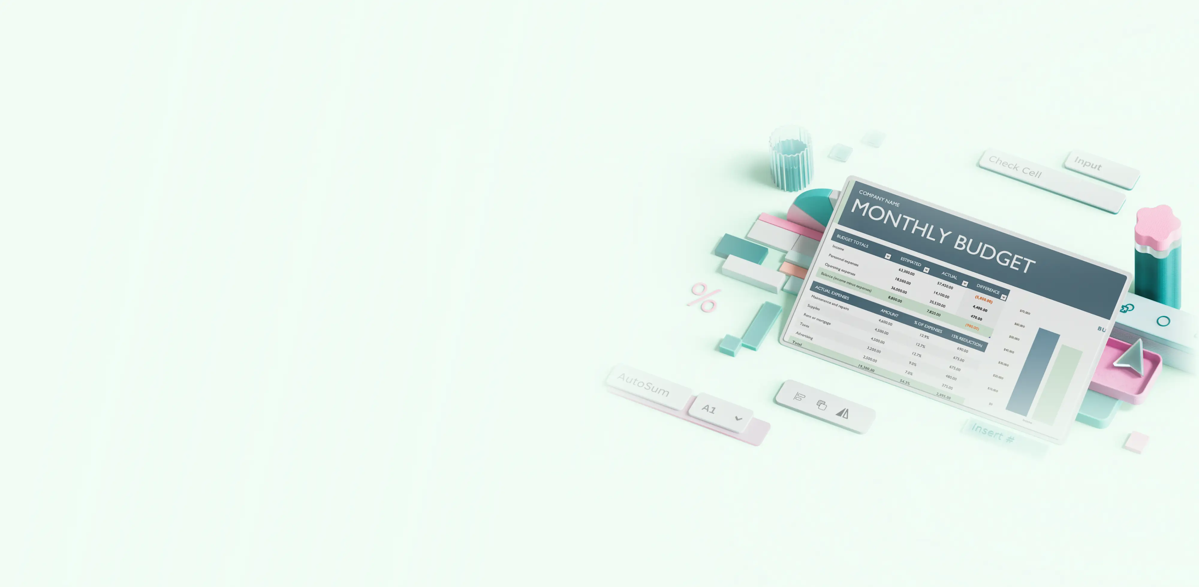 Budget template header