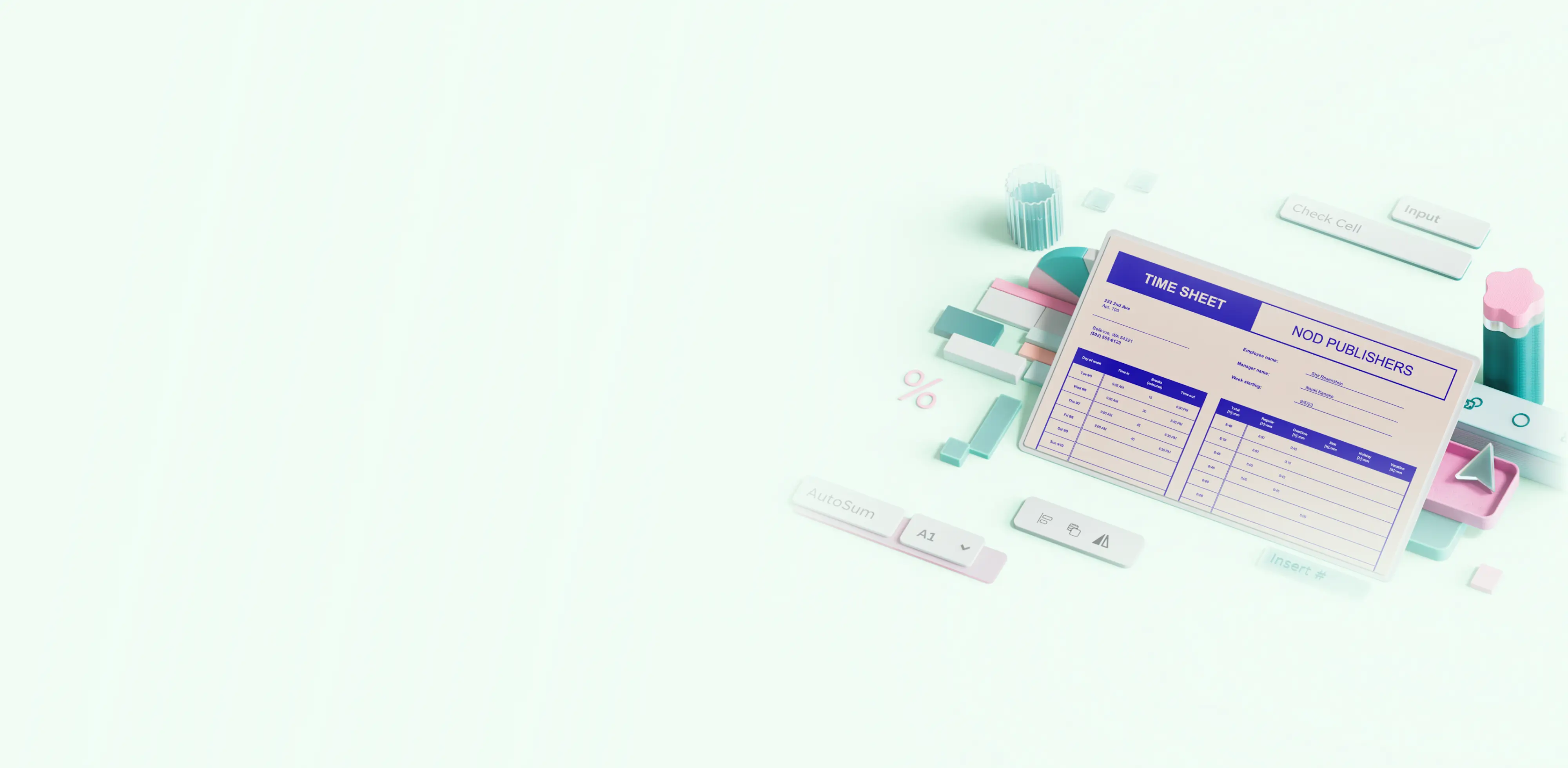 timesheet template header