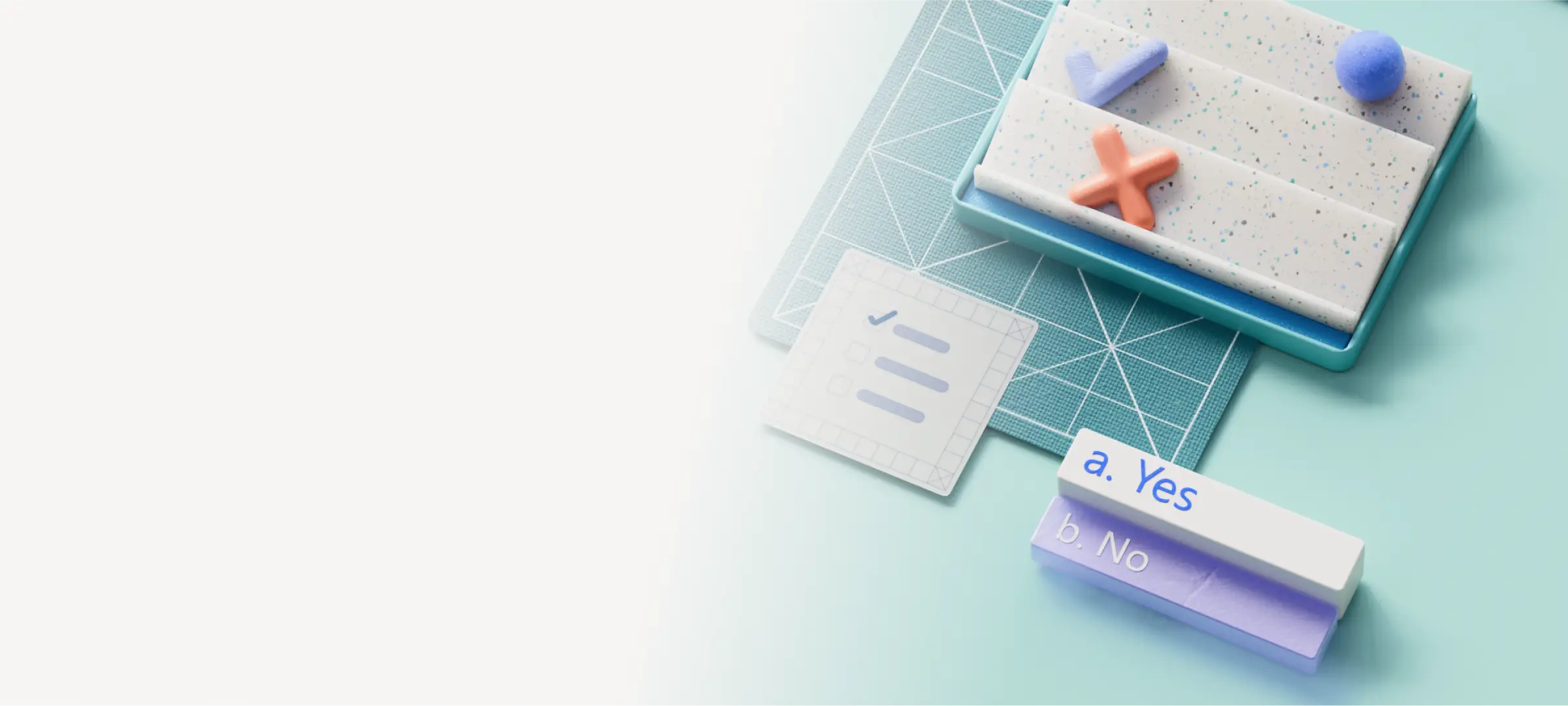 abstract shapes on a blue background