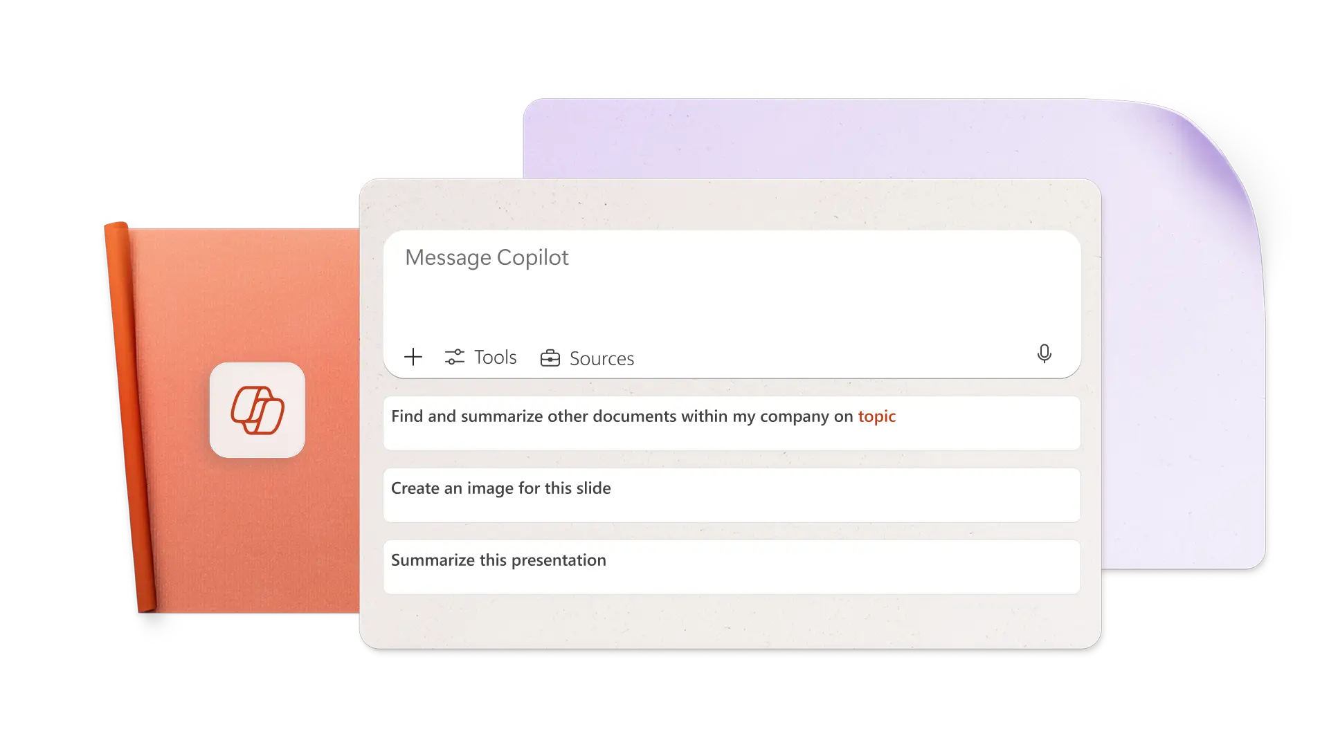 Make a presentation with Copilot concept image