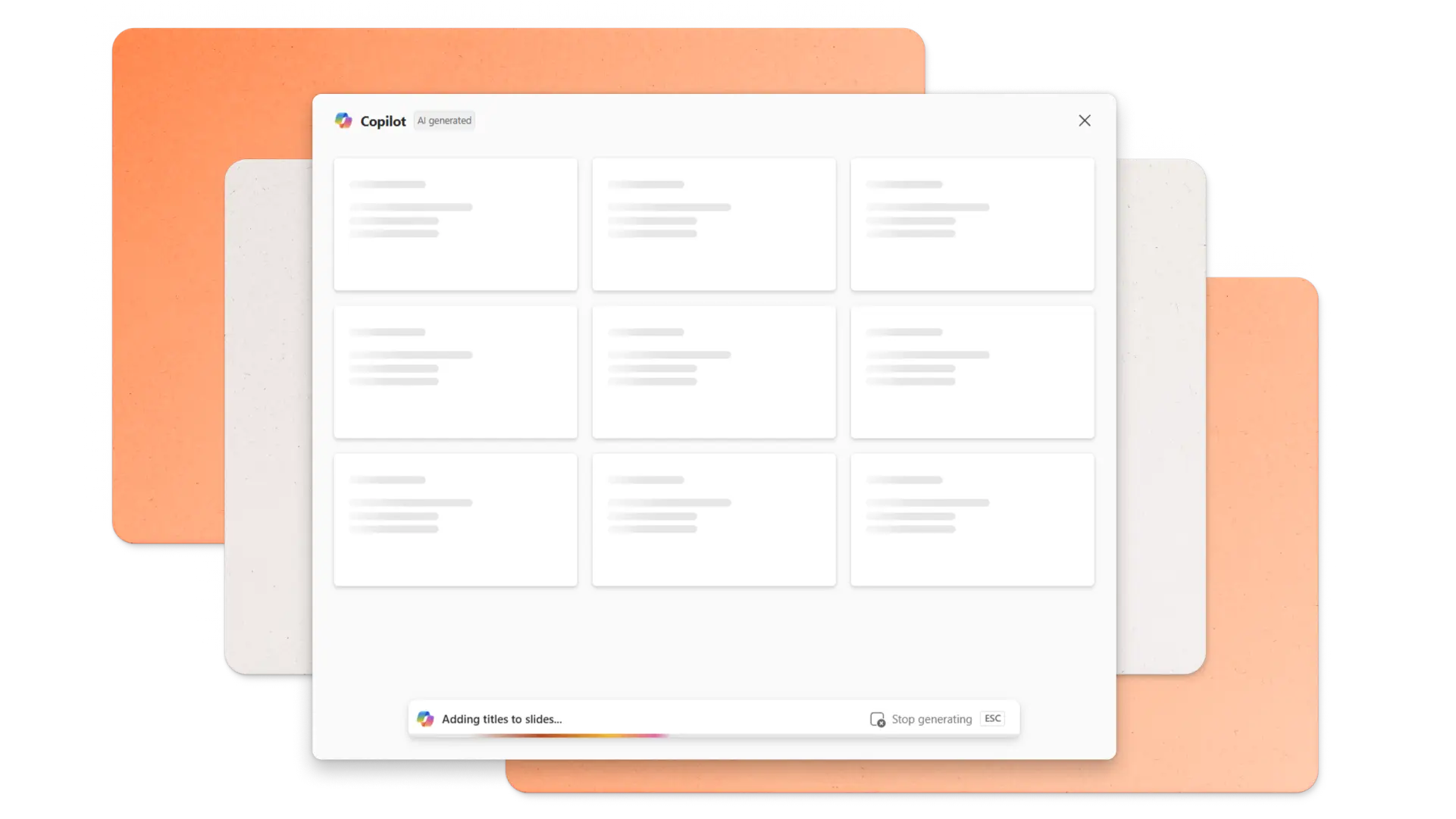 Abstract of Copilot in Microsoft PowerPoint.