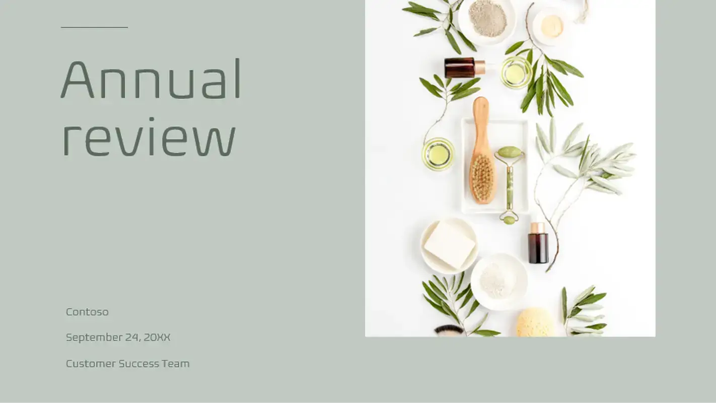 A sage template for annual review