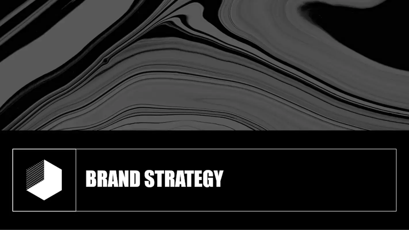 Brand strategy template black and white