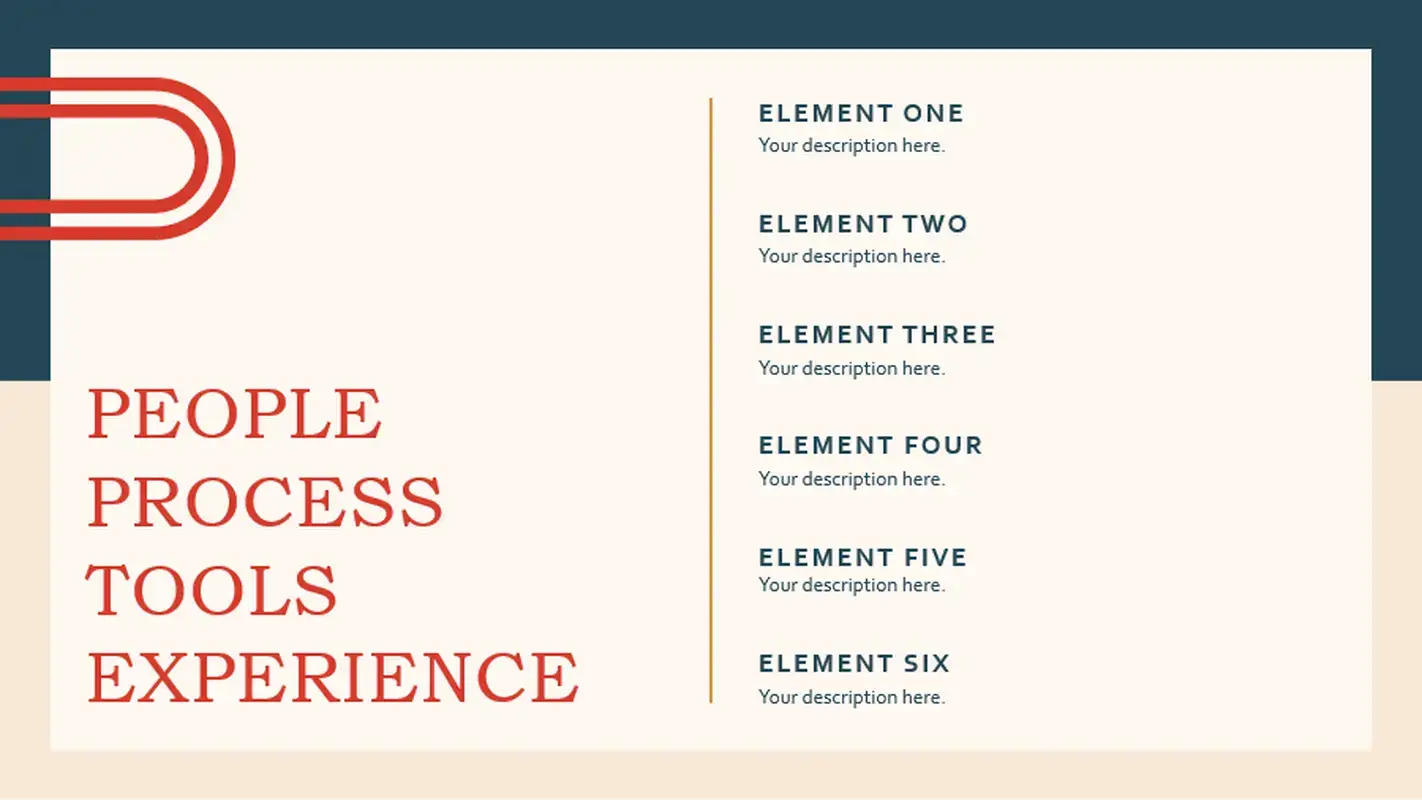 An executive summary template in Microsoft Powerpoint