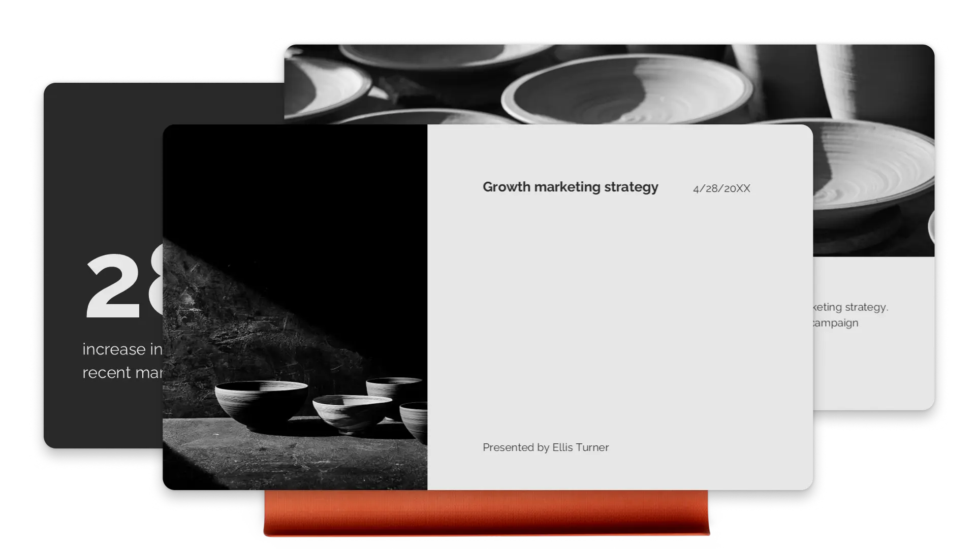 A presentation example in Microsoft PowerPoint.