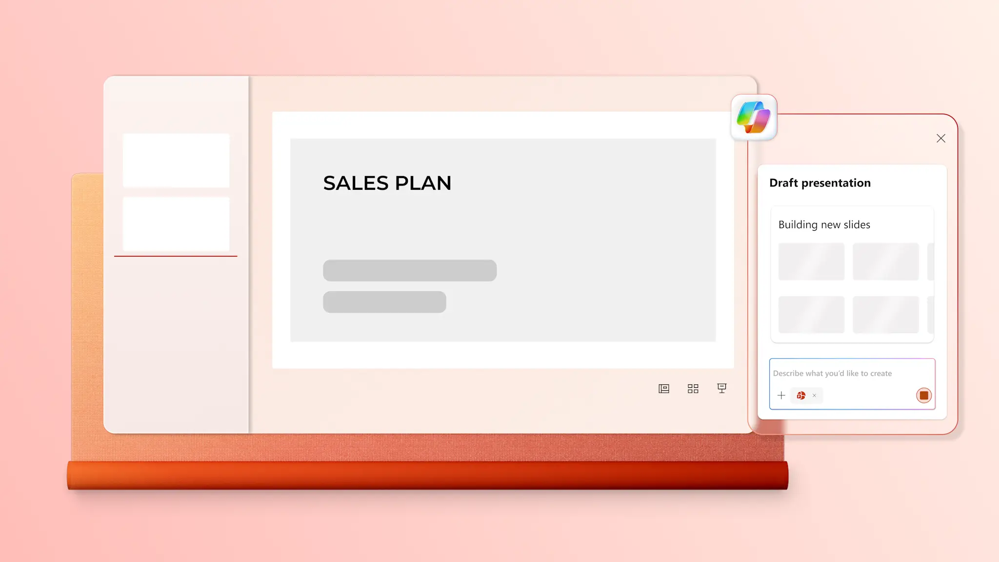 Generating a presentation with Copilot in PowerPoint