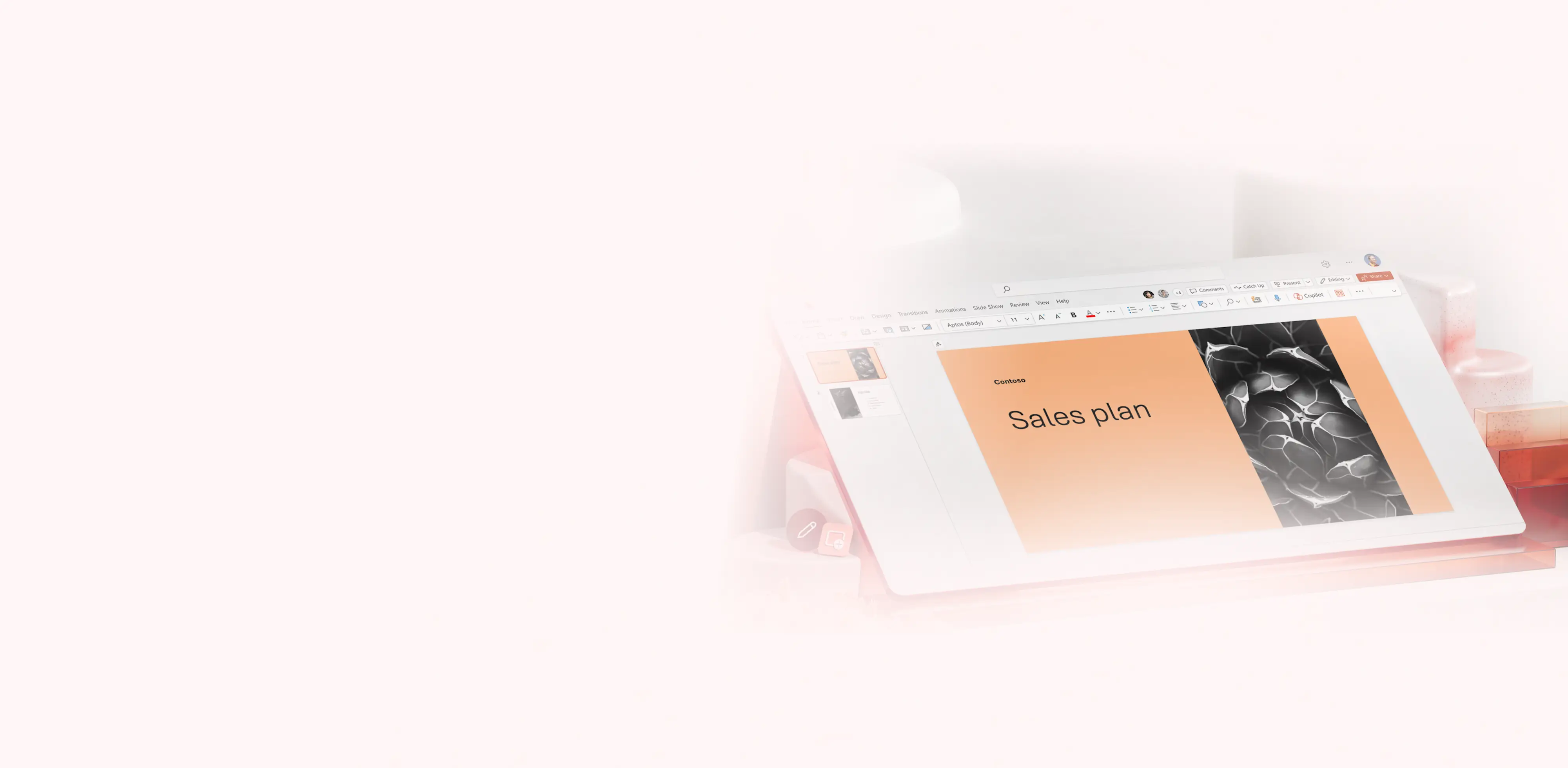 Creating a sales presentation with Microsoft PowerPoint