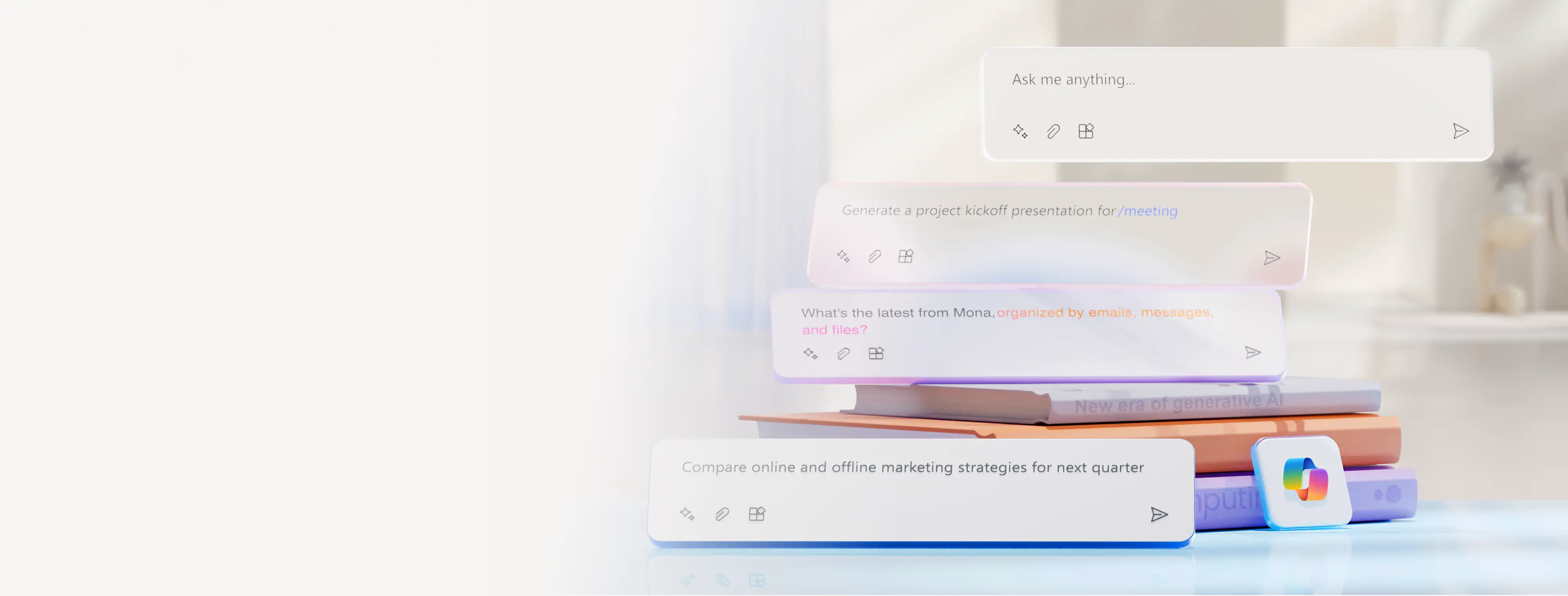 Concept image of Copilot in PowerPoint