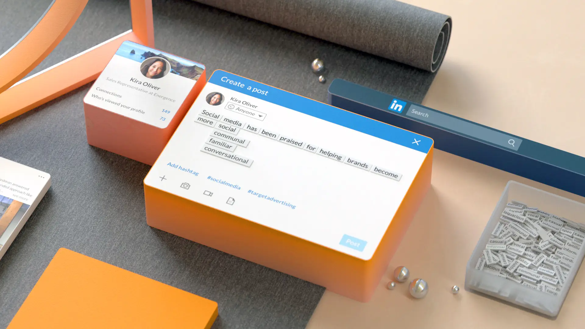 LinkedIn abstract visual