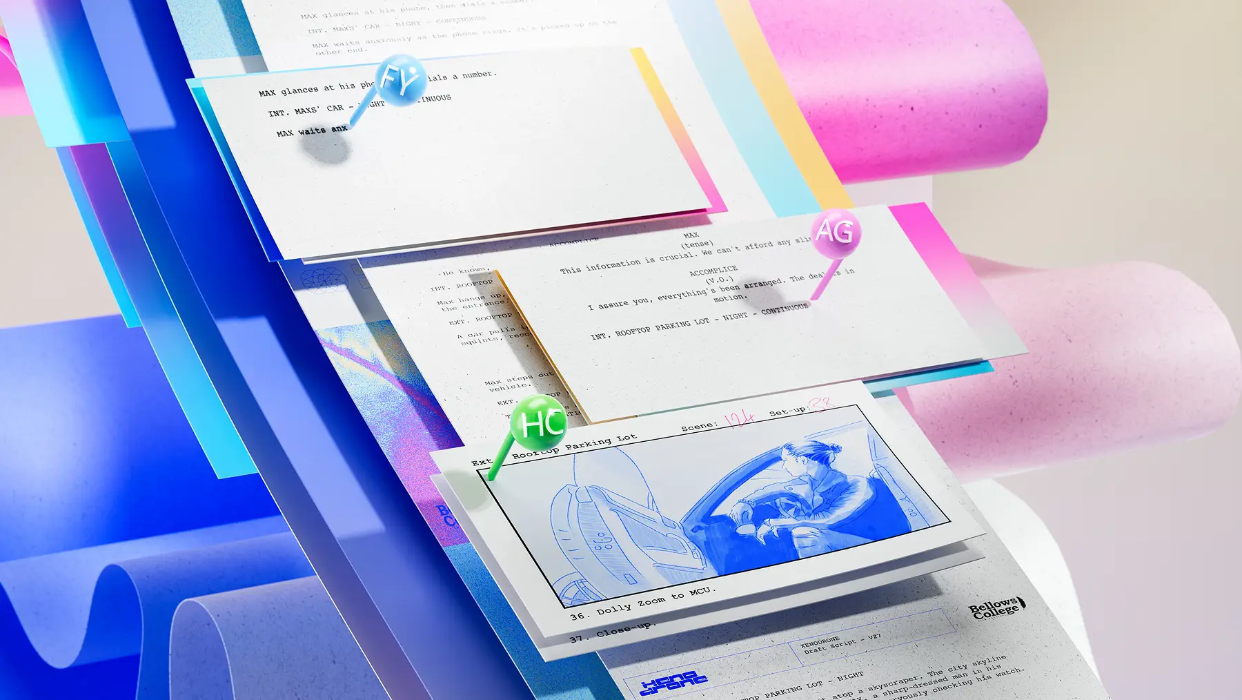 Users collaborating on Word documents 