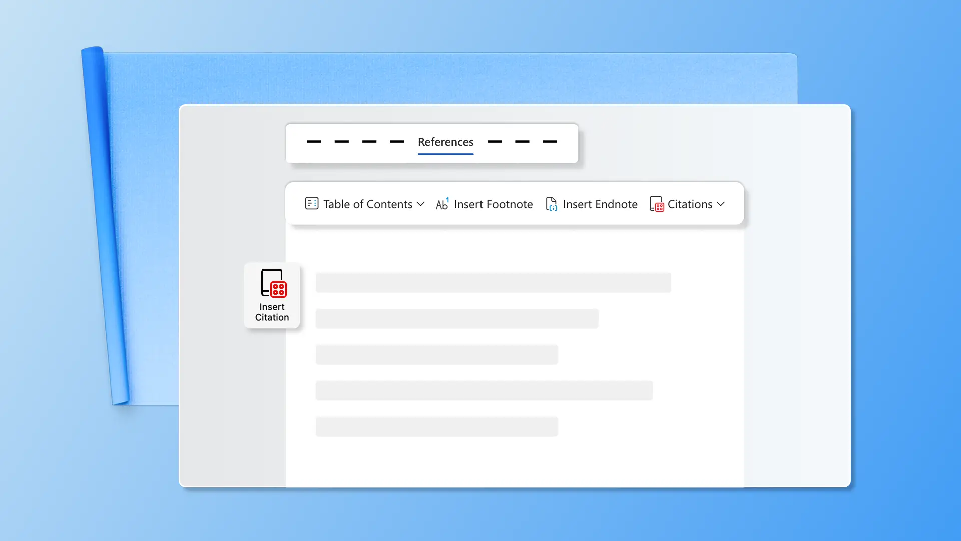 Abstract of references in Microsoft Word.