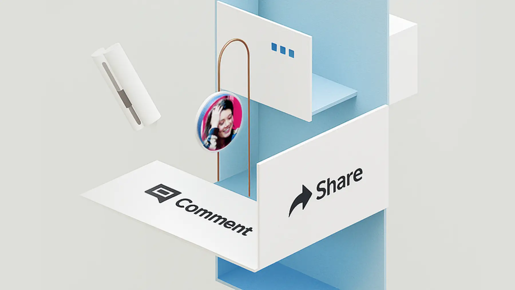 Abstract of sharing a report in Microsoft Word.