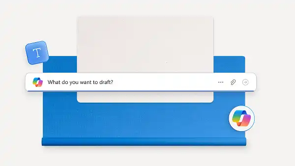 An image example of a Copilot text prompt.