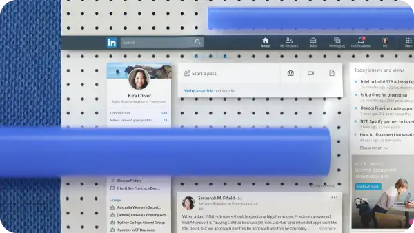 Word letter of interest LinkedIn lifestyle graphic