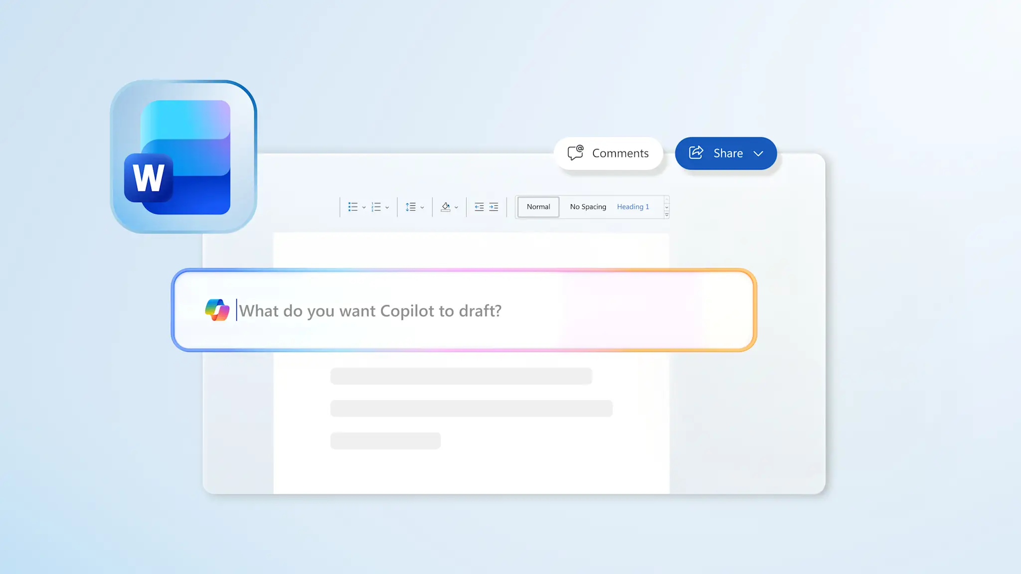Abstract of a Copilot chat in Microsoft Word.