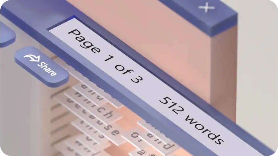 See your word count
