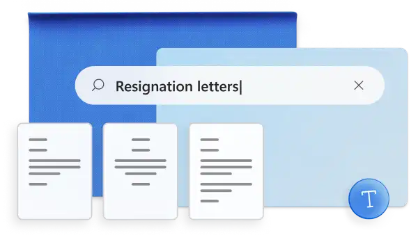 Search for resignation letter templates